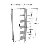 İki Kapaklı Ofis Dosya Dolabı