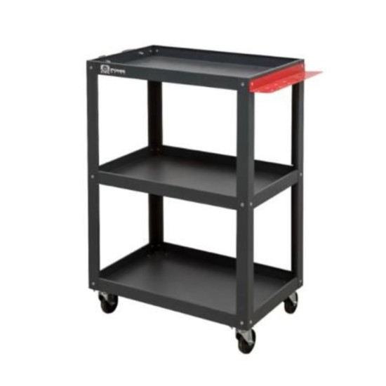 Üç Raflı Çekmecesiz Takım Taşıma Arabası