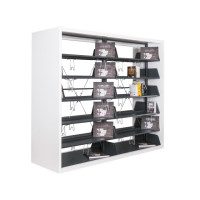 İkili Çift Yüzlü Ahşaplı Kütüphane Sistemleri