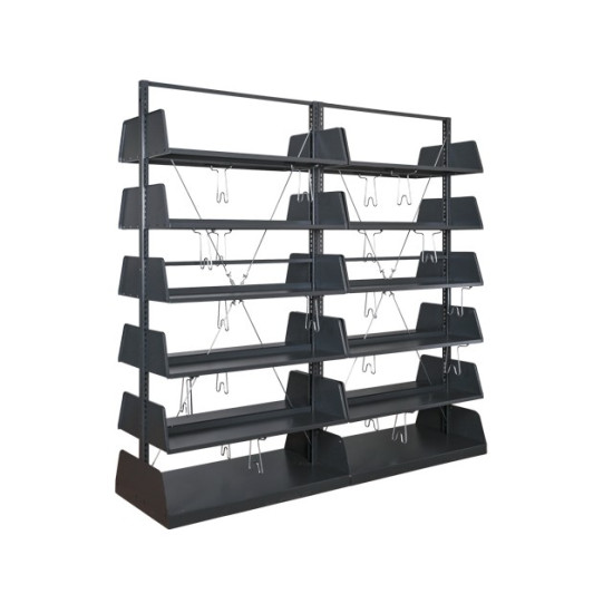 İkili Çift Yüzlü Ahşapsız Kütüphane Sistemi