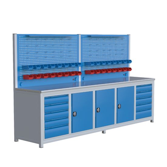 SEGURA 3MT 10 ÇEKMECELİ 3 DOLAPLI ÇALIŞMA TEZGAHI