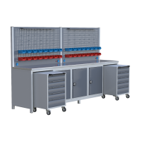 KAMPANYA 3.20 MT SEGURA 2 TAKIM ARABALI 3 DOLAPLI ÇALIŞMA TEZGAHI