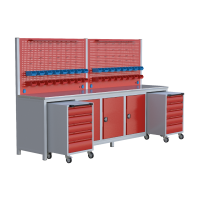 KAMPANYA 3.20 MT SEGURA 2 TAKIM ARABALI 3 DOLAPLI ÇALIŞMA TEZGAHI