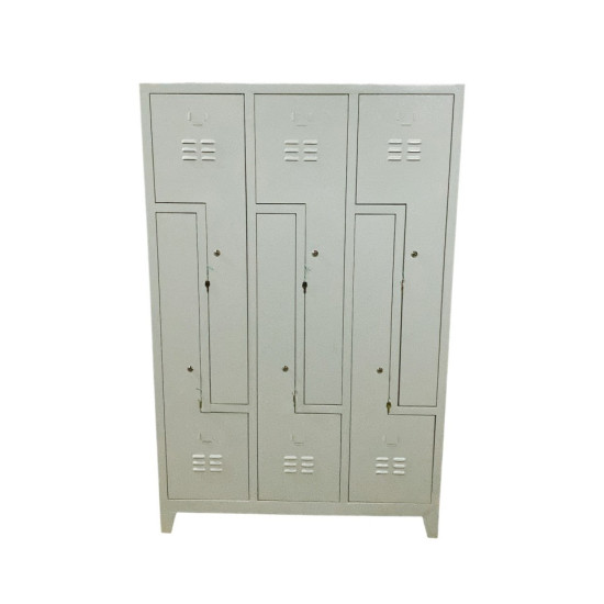 6 Kişilik Z Kapılı Soyunma Dolabı